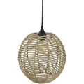 Atmosphera hanglamp van metaal en rotan, 33 cm