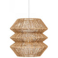 Atmosphera hanglamp Tess van jute, bruin, Ø 38 x 30 cm