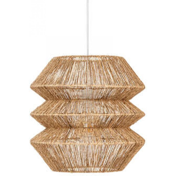 Atmosphera hanglamp Tess van jute, bruin, Ø 38 x 30 cm