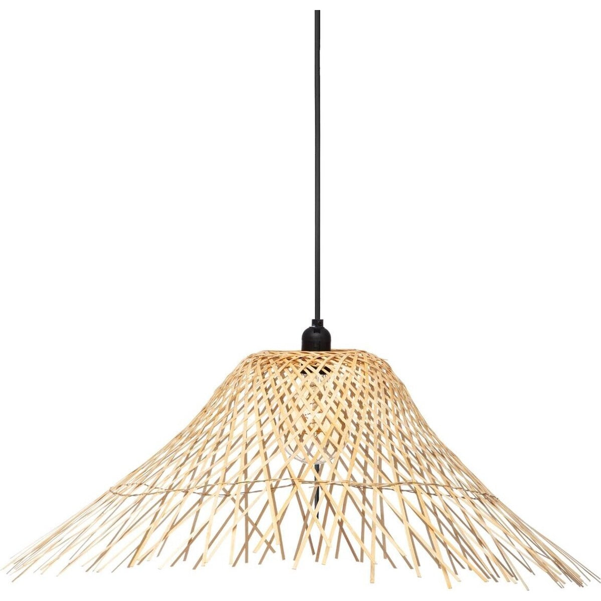 Atmosphera hanglamp Moxa bamboe naturel, Ø 76 x H 27 cm