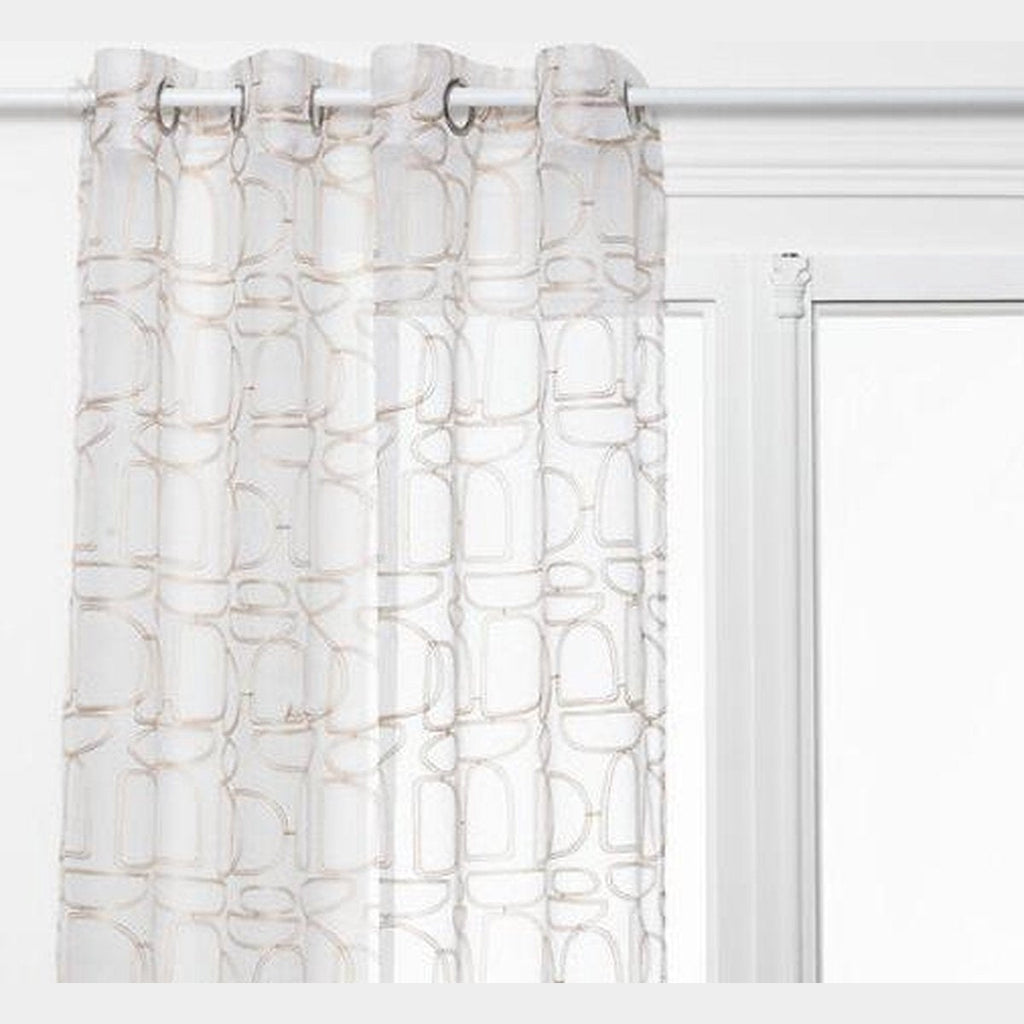 Atmosphera Hania bedrukt gordijn 140 x 240 cm, beige