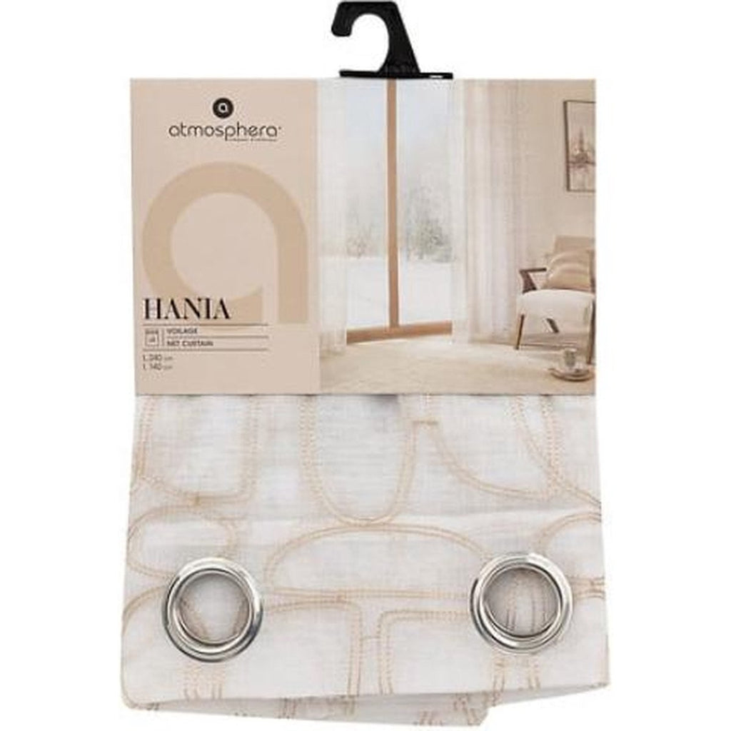 Atmosphera Hania bedrukt gordijn 140 x 240 cm, beige (3)
