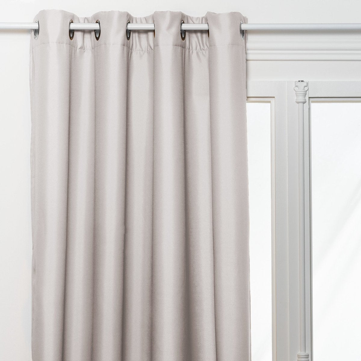 Atmosphera isolerend gordijn, beige linnen, 140 x 260 cm