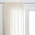 Atmosphera kanten gordijn met ringen, wit, 140 x 240 cm