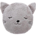 Atmosphera Kids kinderkussen kat, grijs, 28 x 11 cm