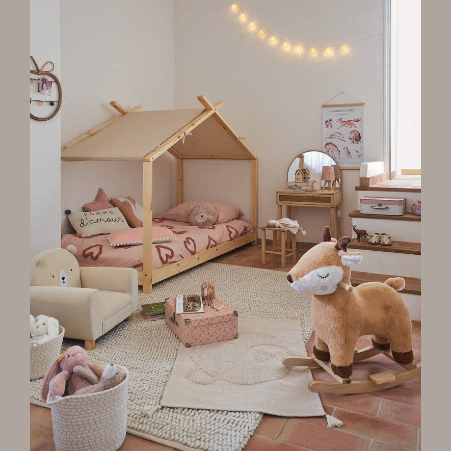 Atmosphera Kids dekbedovertrek Hart, roze, 140 x 200 cm + sloop (4)