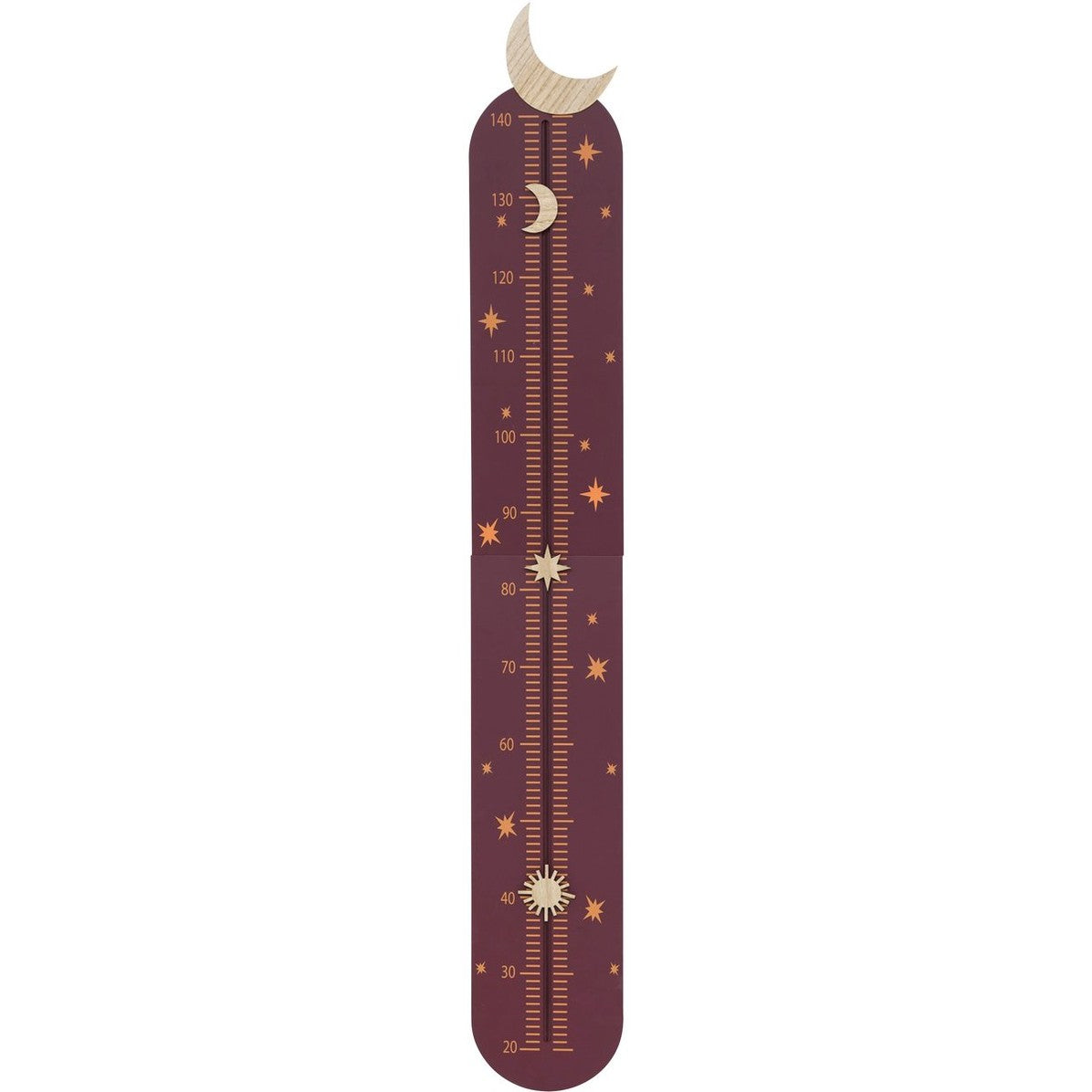 Atmosphera Kids groeimeter Sterrenhemel, 20 x 140 cm, bruin