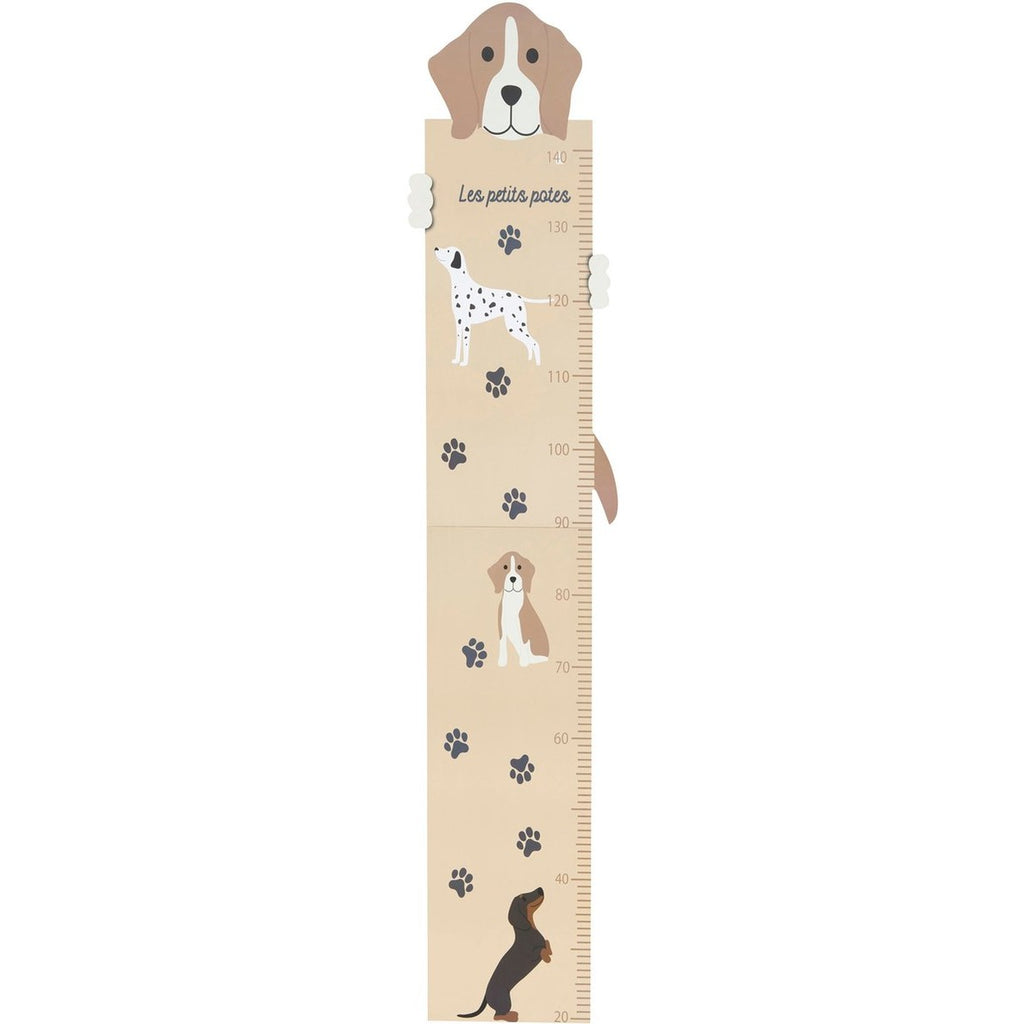 Atmosphera Kids groeimeter Woef, 29 x 140 cm, beige