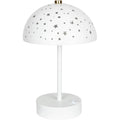 Atmosphera Kids tafellamp Jabba paddenstoel, wit, Ø 15 x 26 cm