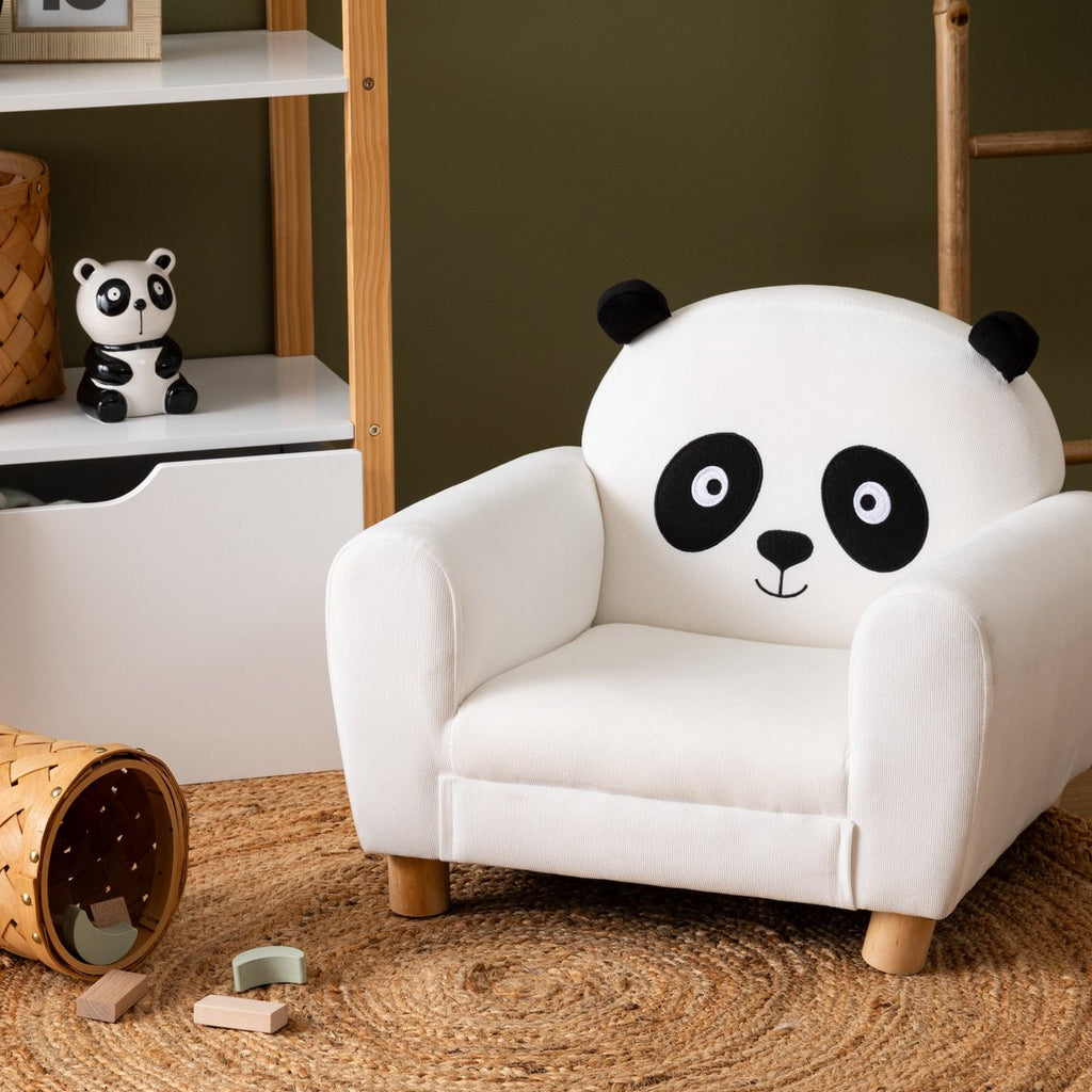 Atmosphera Kids kinderfauteuil Panda, wit, 53 x 43 x 44 cm (2)