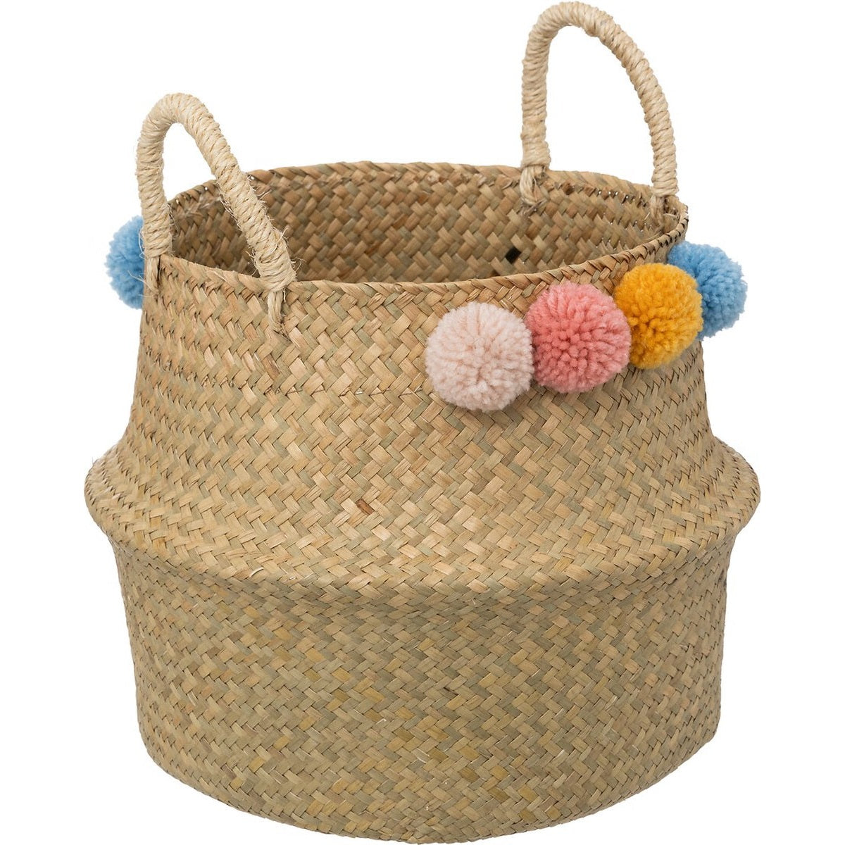 Atmosphera Kids opbergmand Bulda van riet, beige, Ø 33 x H 38 cm