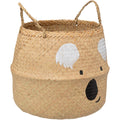 Atmosphera Kids opbergmand koala van riet, beige, Ø 37 cm
