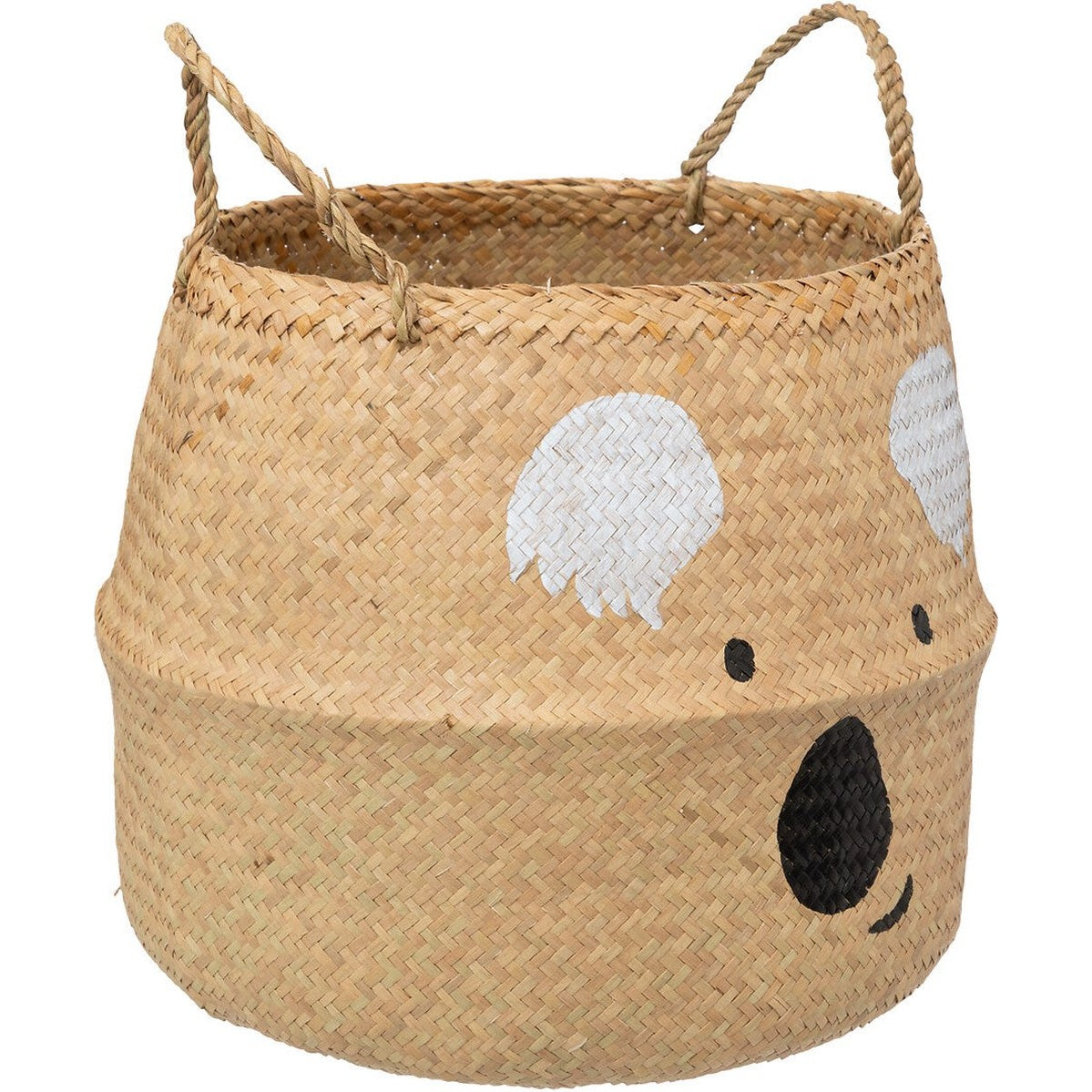 Atmosphera Kids opbergmand koala van riet, beige, Ø 37 cm
