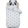 Atmosphera Kids dekbedovertrek Panda, zwart/wit, 140 x 200 cm