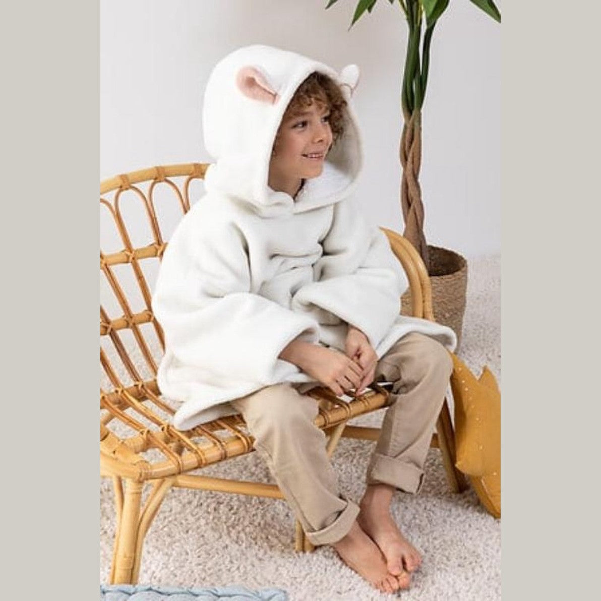 Atmosphera Kids plaidtrui schaap, one size, 3 tot 10 jaar