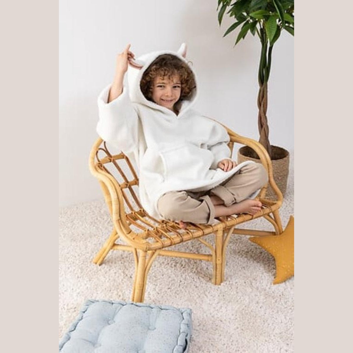 Atmosphera Kids plaidtrui schaap, one size, 3 tot 10 jaar (2)