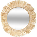 Atmosphera Kids raffia spiegel leeuw, rotan, Ø 38 cm