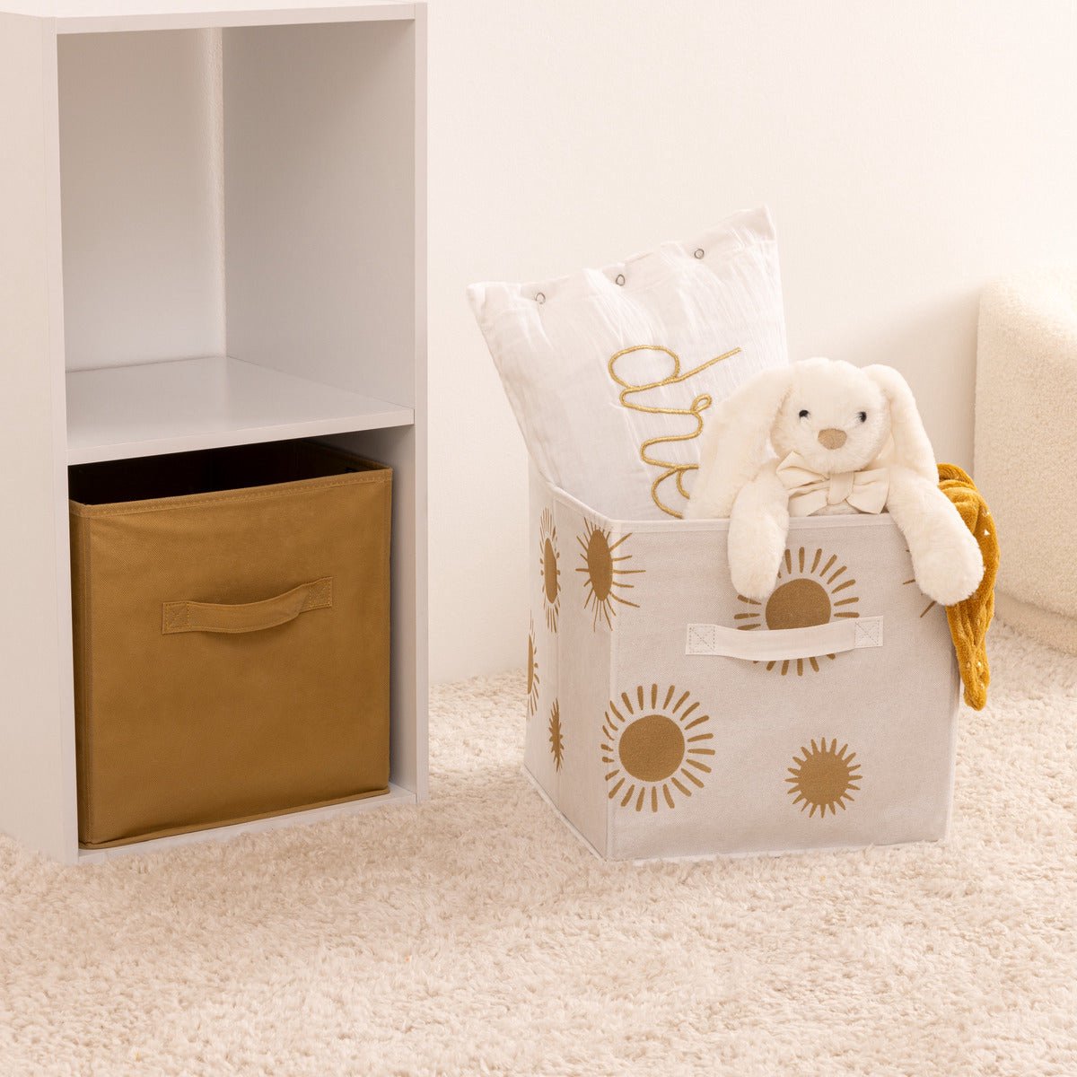 Atmosphera Kids Soleil opbergbakken, set van 2, 29 x 29 x 29 cm (3)