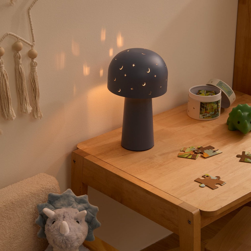 Atmosphera Kids Starry Mushroom tafellamp, 16 x 27 cm, blauw (2)