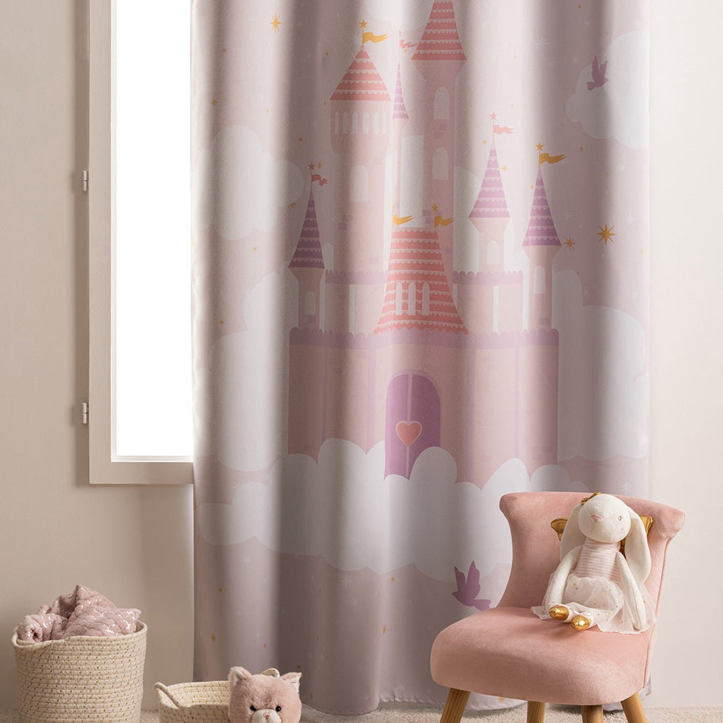 Atmosphera Kids verduisteringsgordijn Kasteel roze, 135 x 260 cm (3)