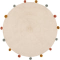 Atmosphera Kids vloerkleed Harlekijn rond, beige, Ø 90 cm
