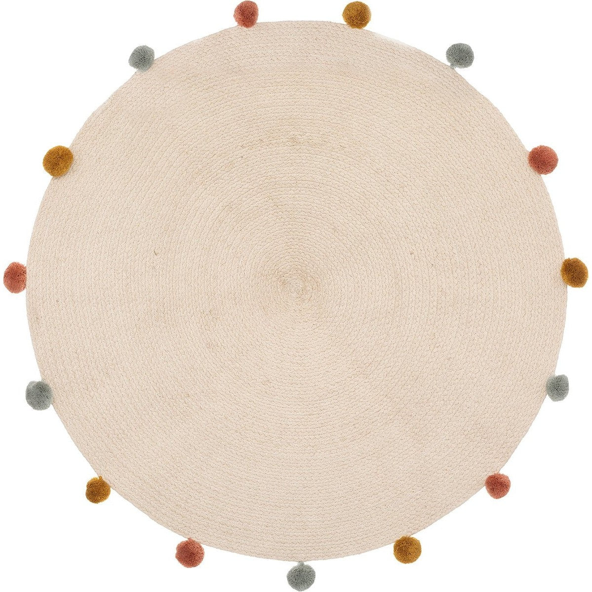 Atmosphera Kids vloerkleed Harlekijn rond, beige, Ø 90 cm