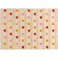 Atmosphera Kids vloerkleed met hartjes, multi, 120 x 170 cm