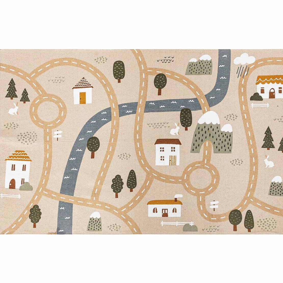 Atmosphera Kids vloerkleed Niels van jute, multi, 100 x 150 cm