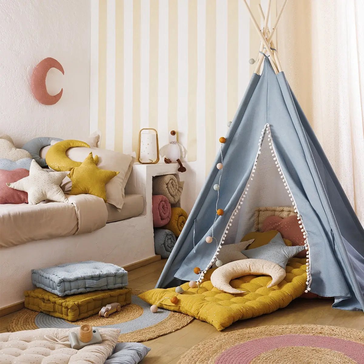 Atmosphera Kids tipitent Wapi, blauw, H 160 cm