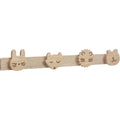 Atmosphera Kids kapstok met wilde dieren, hout, 4 haken