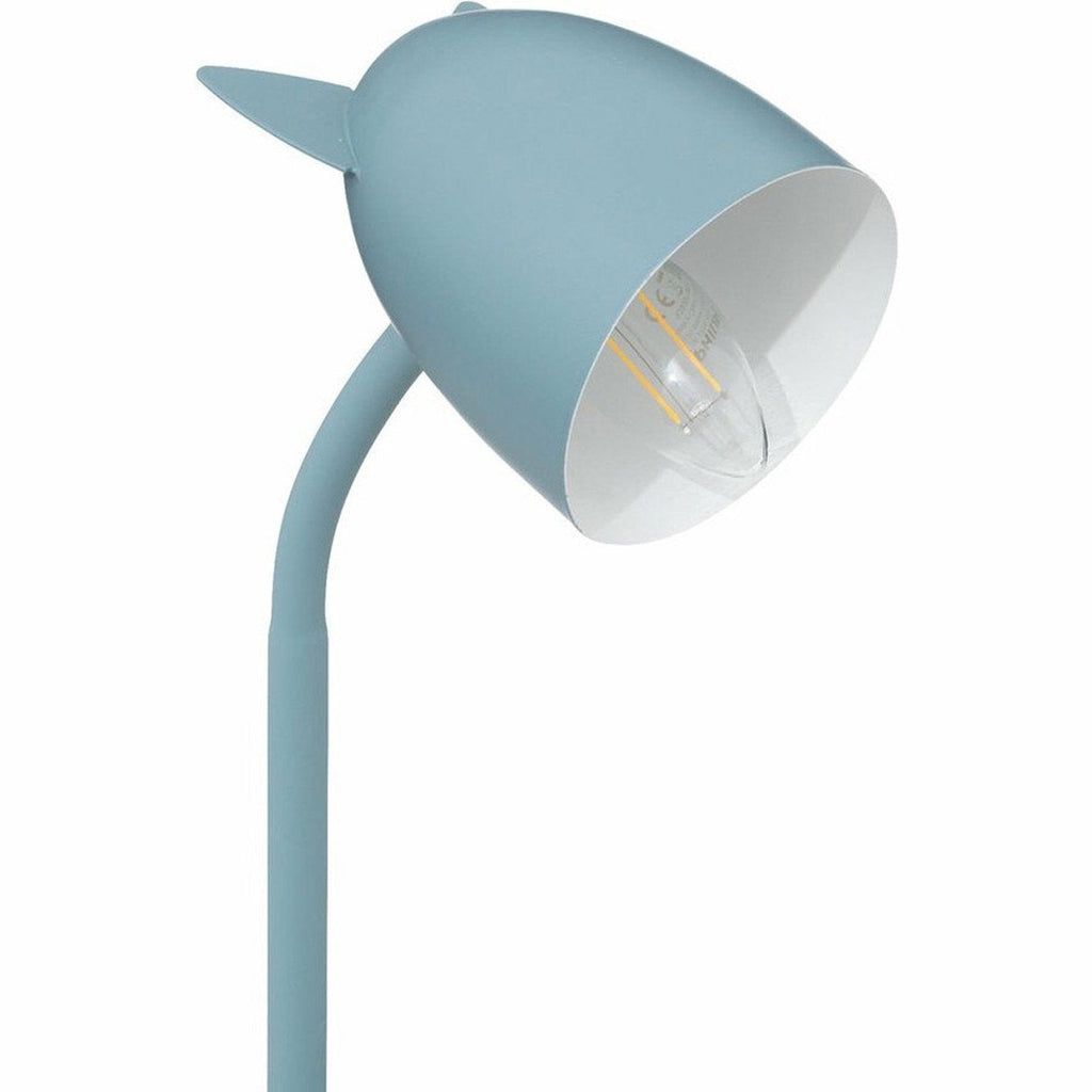 Atmosphera Kids bureaulamp met oortjes, blauw, 18 x 12,5 x 31 cm (2)
