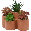Atmosphera kunstplant Wonj vetplanten 22 x 16 x 20 cm, terracotta