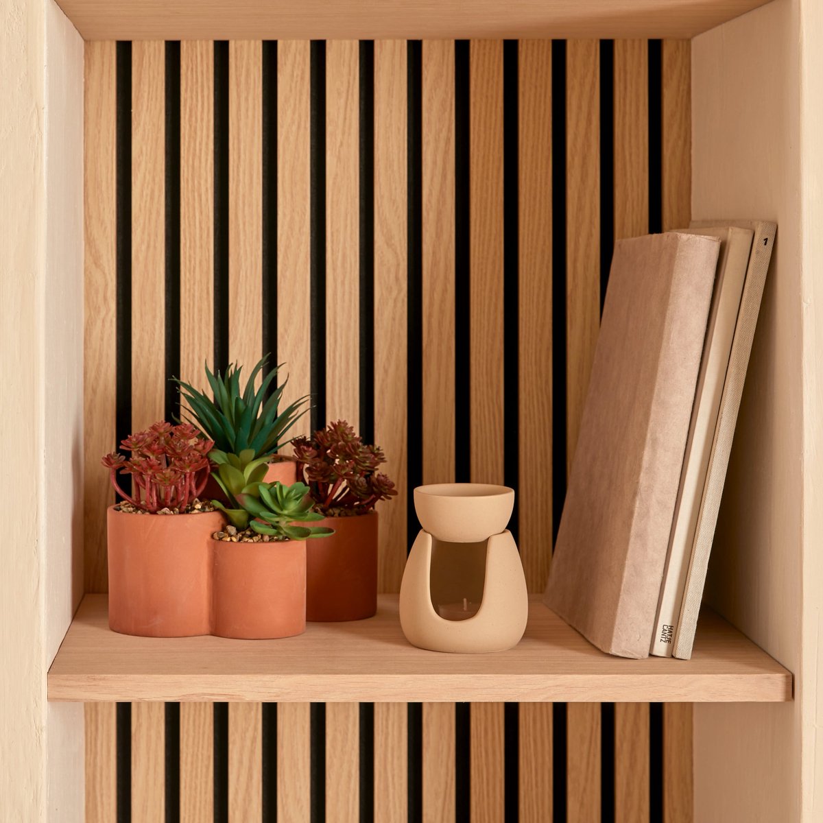Atmosphera kunstplant Wonj vetplanten 22 x 16 x 20 cm, terracotta (2)