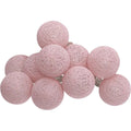 Atmosphera LED-slinger met 10 lichtroze bollen, 1,5 m