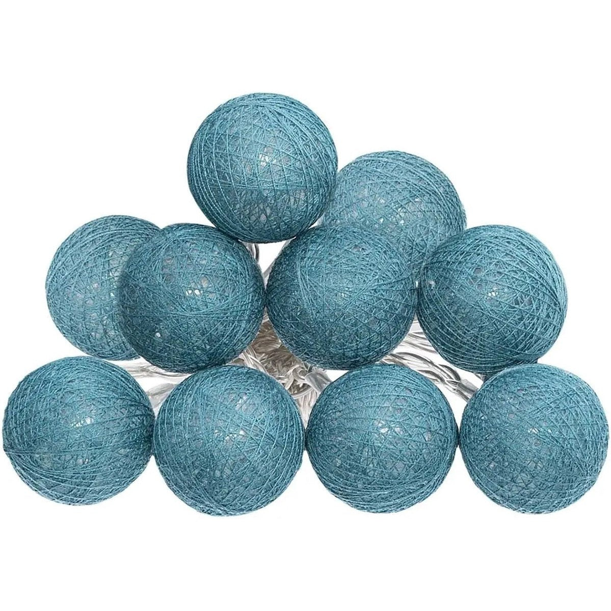 Atmosphera LED-slinger met 10 blauwe bollen, 1,5 m