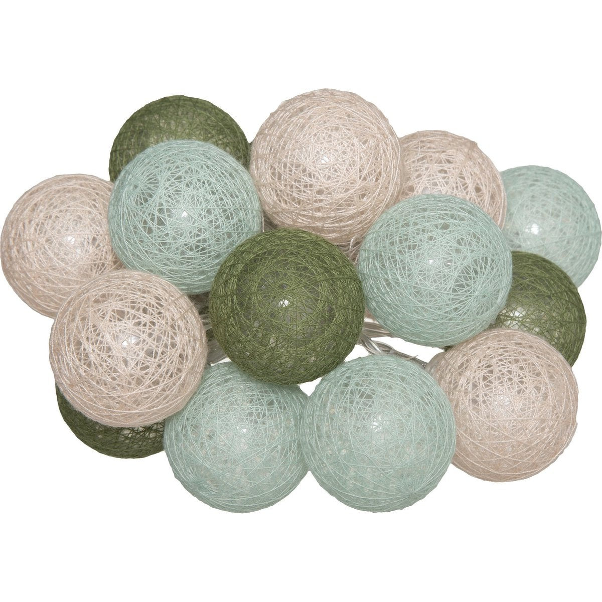 Atmosphera lichtslinger 16 balletjes, multicolor, 255 cm