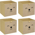 Atmosphera kinder-opbergmanden beer, set van 4, 30 cm
