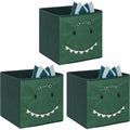 Atmosphera opbergmanden dino groen, set van 3, 30 x 30 cm