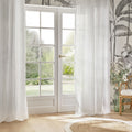 Atmosphera Paxta katoenen gordijn met ringen, wit, 130 x 240 cm