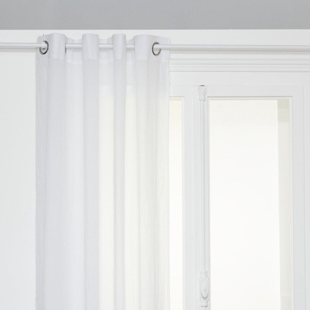 Atmosphera Paxta katoenen gordijn met ringen, wit, 130 x 240 cm (2)