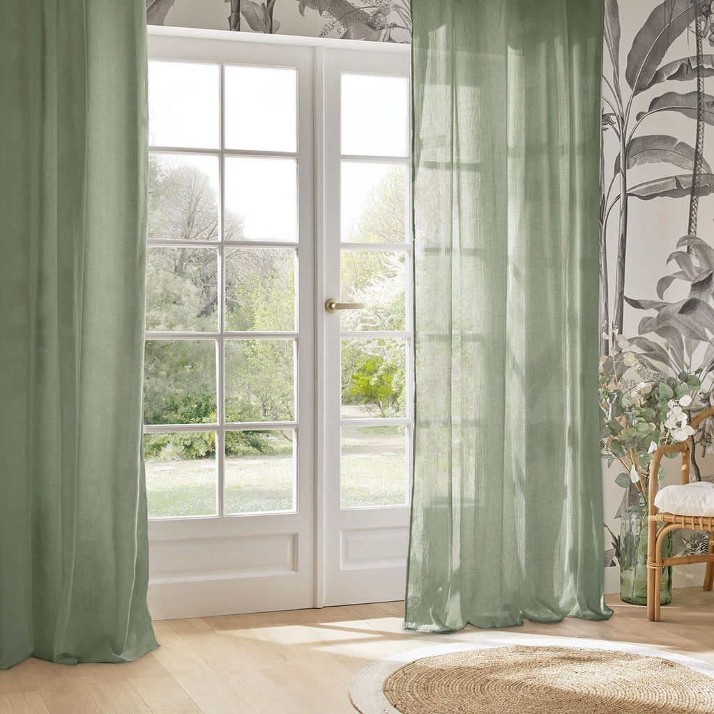 Atmosphera Paxta katoenen gordijn 130 x 240 cm, groen