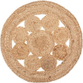 Atmosphera placemat van jute, beige, Ø 38 cm