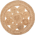 Atmosphera jute placemats set van 4, 38 cm, beige