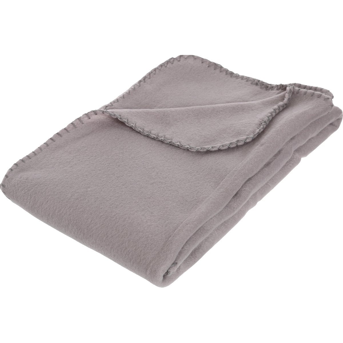 Atmosphera fleece plaid, grijs, 125 x 150 cm
