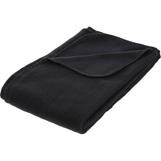 Atmosphera - Plaid - Fleece - Zwart - 125 x 150 cm