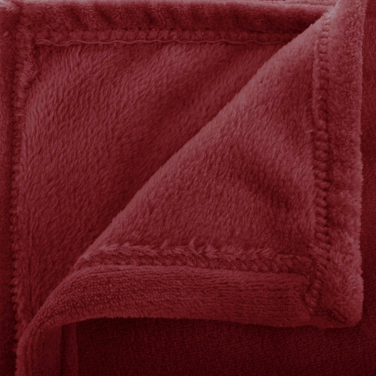 Atmosphera fleece plaid 180 x 230 cm, bordeaux (2)