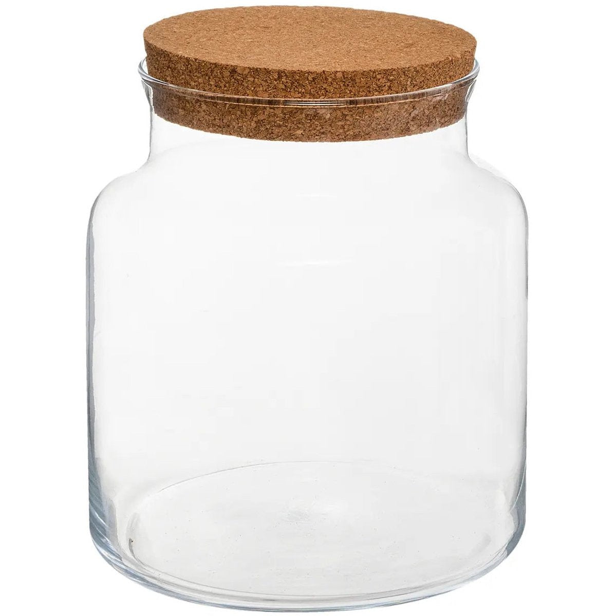 Atmosphera glazen terrariumpot met kurken deksel, Ø 18 x 21 cm