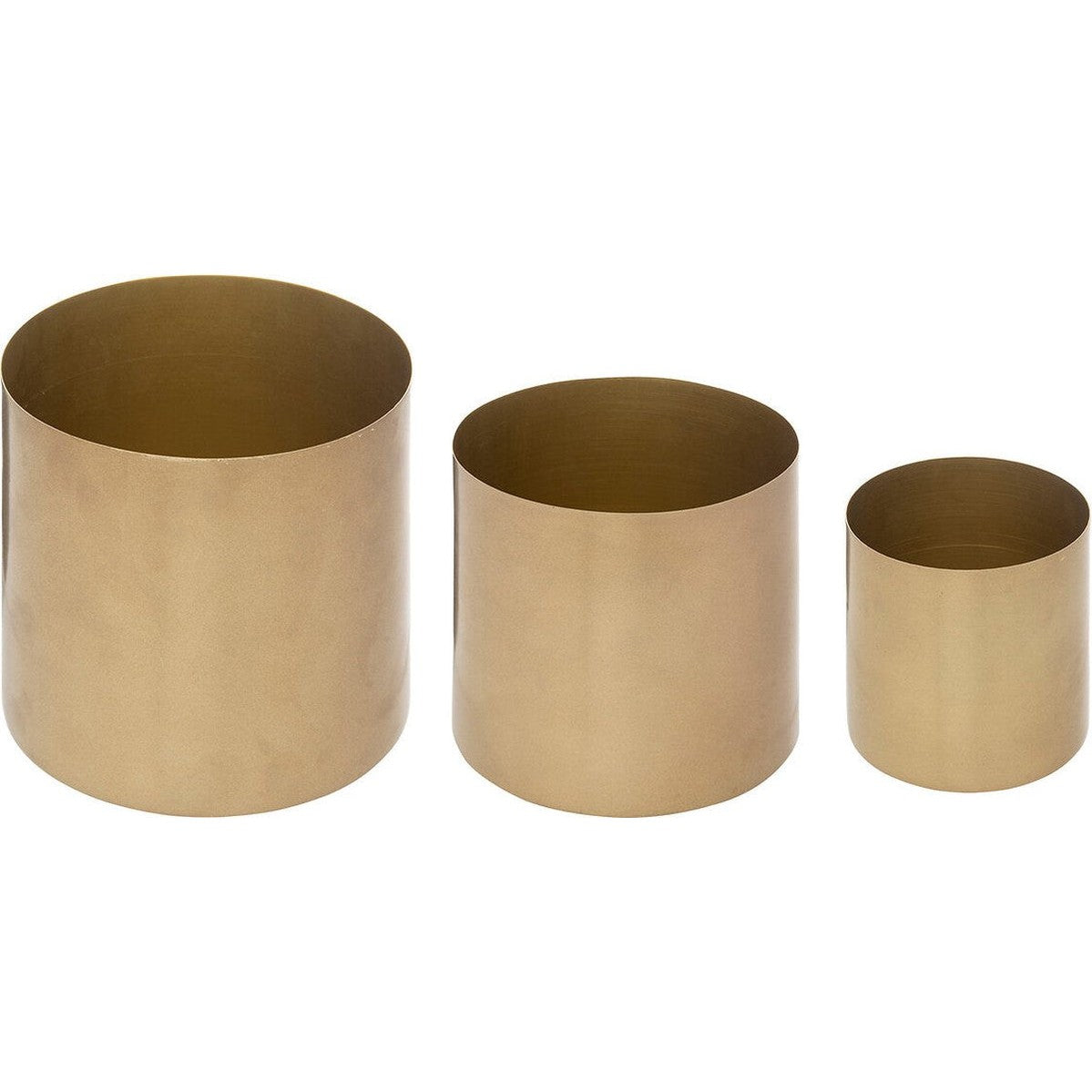 Atmosphera bloempotten, set van 3, goud, Ø 10, 12 en 14 cm