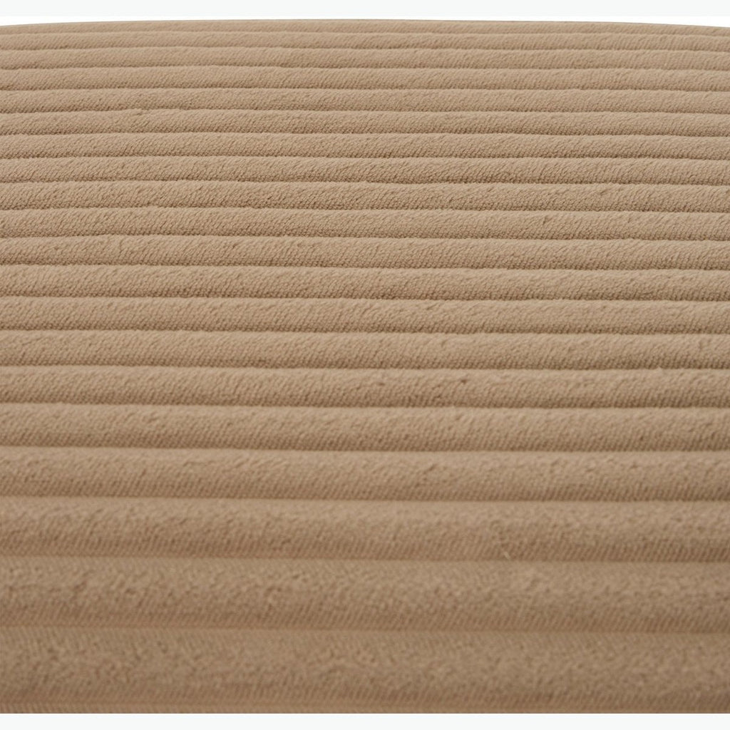 Atmosphera Sevi corduroy poef, 41 x 36 x 43 cm, beige (3)