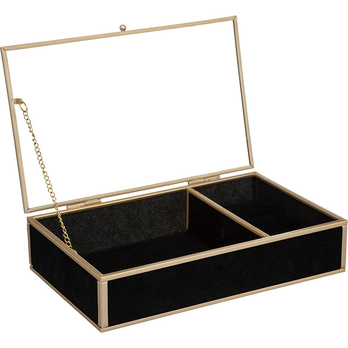 Atmosphera sieradendoos glas met velvet